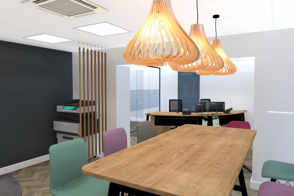 Feature pendent lighting.