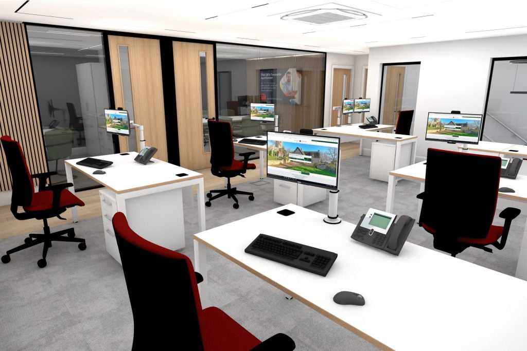 Design for the first floor office